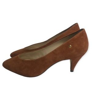 Sandales à Talons Compensés Etienne Aigner Marron - Taille 8.5 US (AA), Cuir, Occasion, Brides